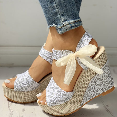 Lace Leisure Women Wedges