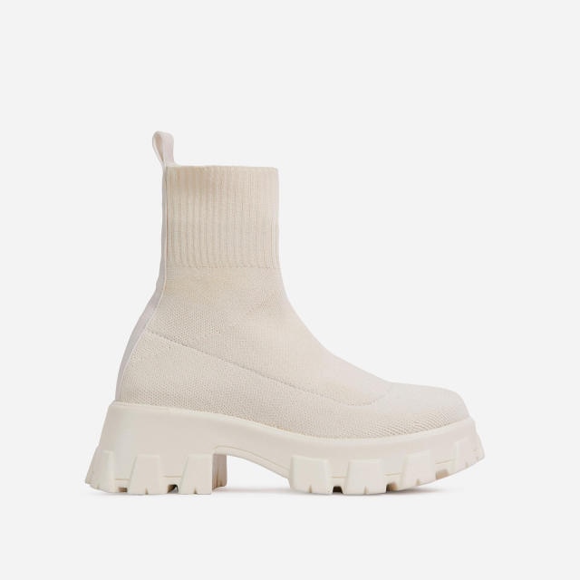 Sole Platform Sock Boots