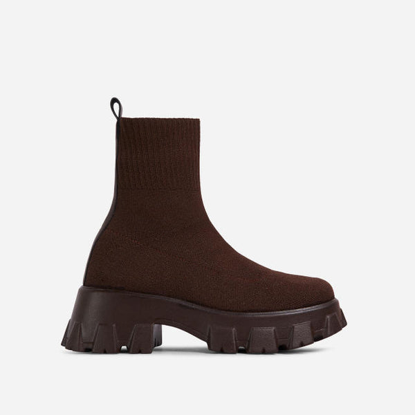 Sole Platform Sock Boots