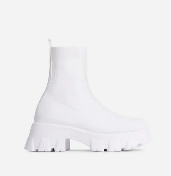 Sole Platform Sock Boots